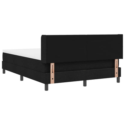 Letto a molle con testiera Nero 200 x 140 cm Tessuto | homemem39