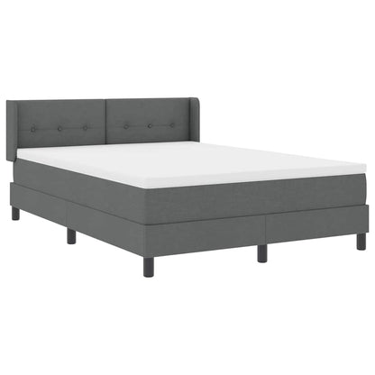 Letto a molle con testiera Grigio scuro 200 x 160 cm Tessuto | homemem39
