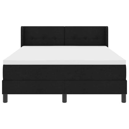 Letto a molle con testiera Nero 200 x 160 cm Tessuto | homemem39