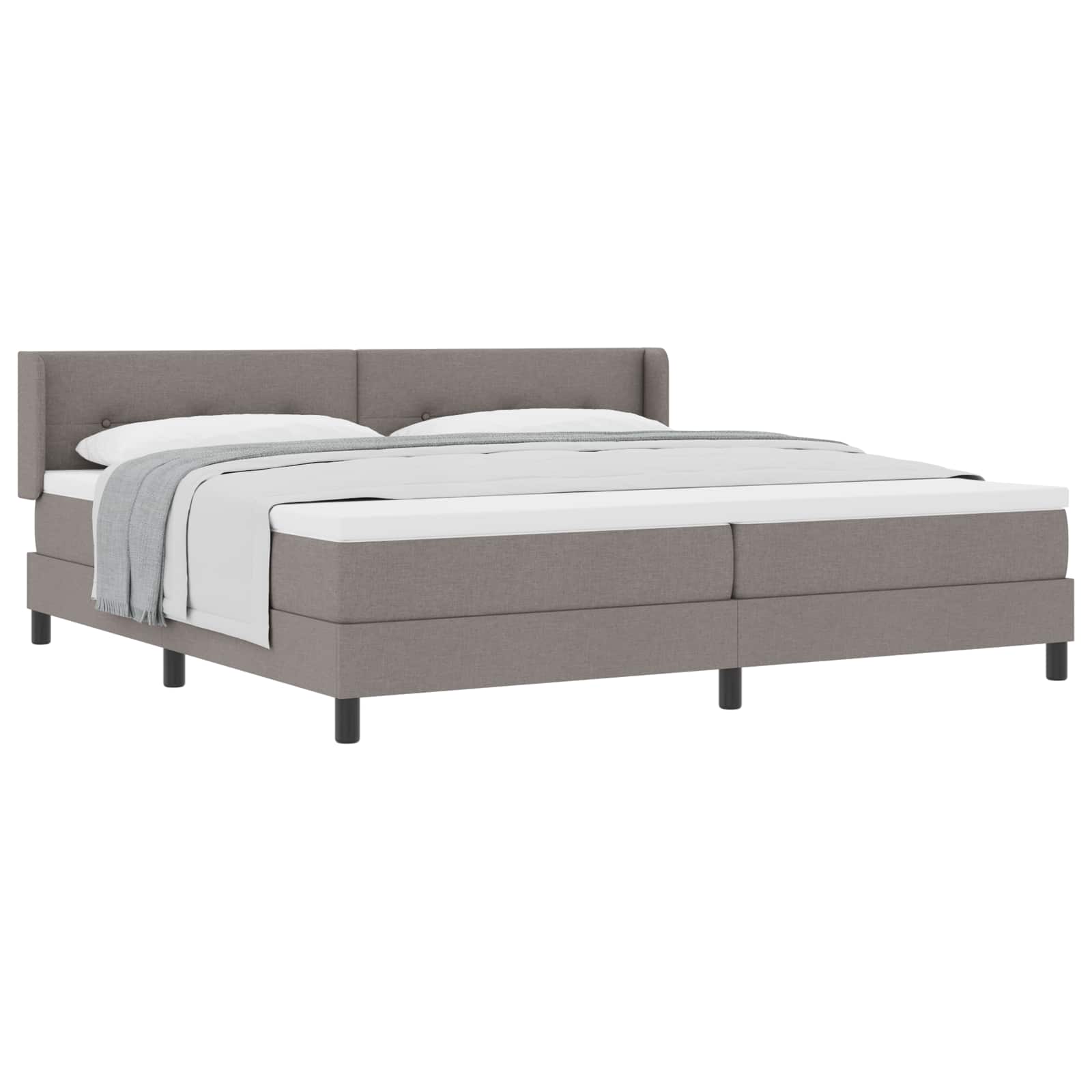 Letto a molle con testiera Talpa 200 x 200 cm Tessuto | homemem39