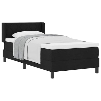 Letto box spring con materasso con materasso Nero 90 x 190 cm