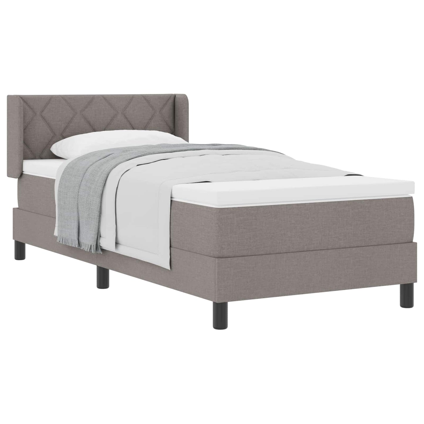 Letto a molle con testiera Talpa 200 x 100 cm Tessuto | homemem39