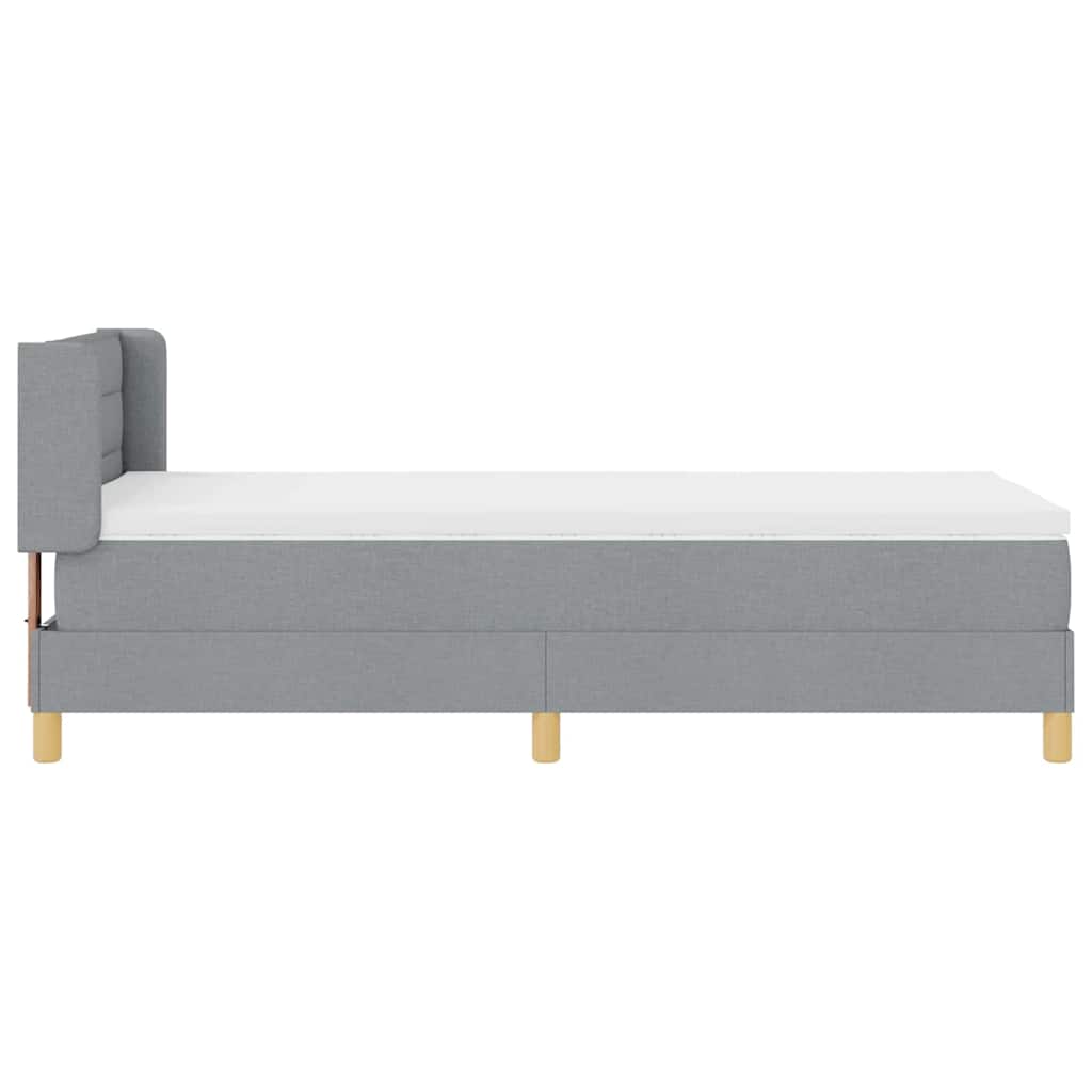 Letto a molle con materasso Grigio chiaro 200 x 80 cm Tessuto | homemem39
