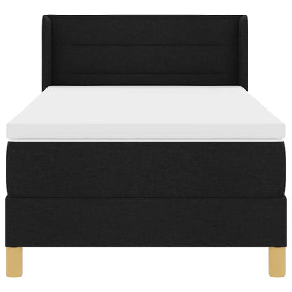 Letto a molle con materasso Nero 190 x 90 cm Tessuto | homemem39