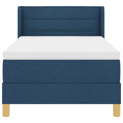 Letto a molle con materasso Blu 200 x 90 cm Tessuto | homemem39