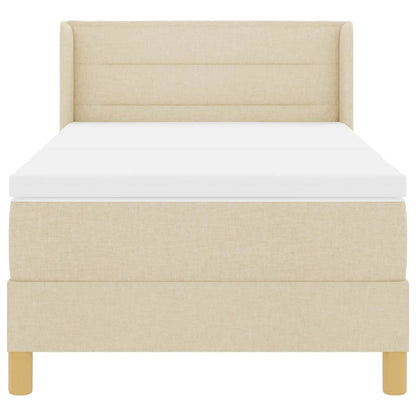 <strong>Letto a Molle< / strong> Crema 100 x 200 cm Tessuto