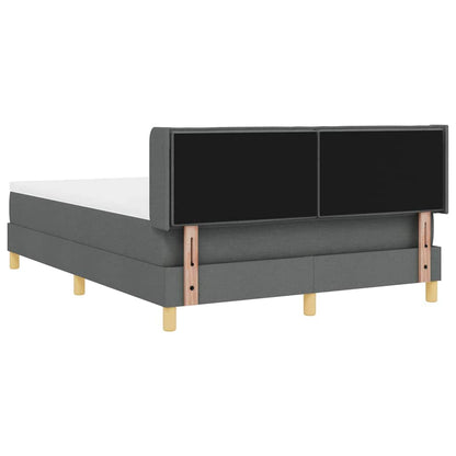 Letto a molle con materasso Grigio scuro 200 x 140 cm Tessuto | homemem39