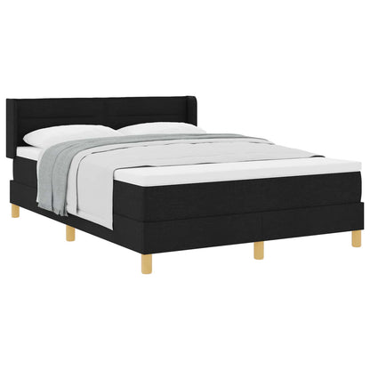 Letto a molle con materasso Nero 200 x 140 cm Tessuto | homemem39