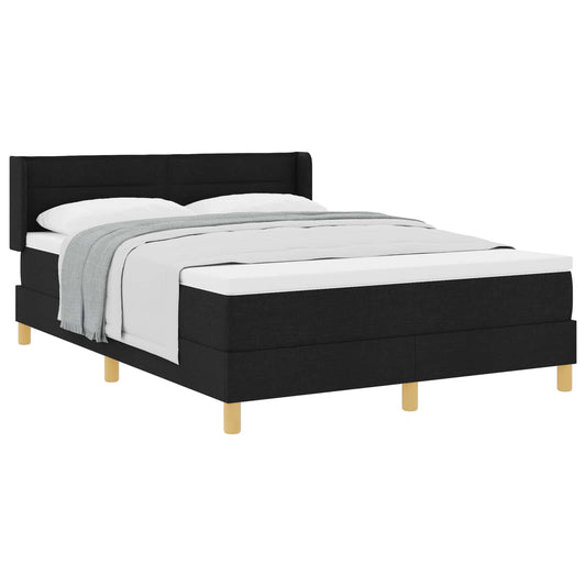 Letto a molle con materasso Nero 200 x 140 cm Tessuto | homemem39