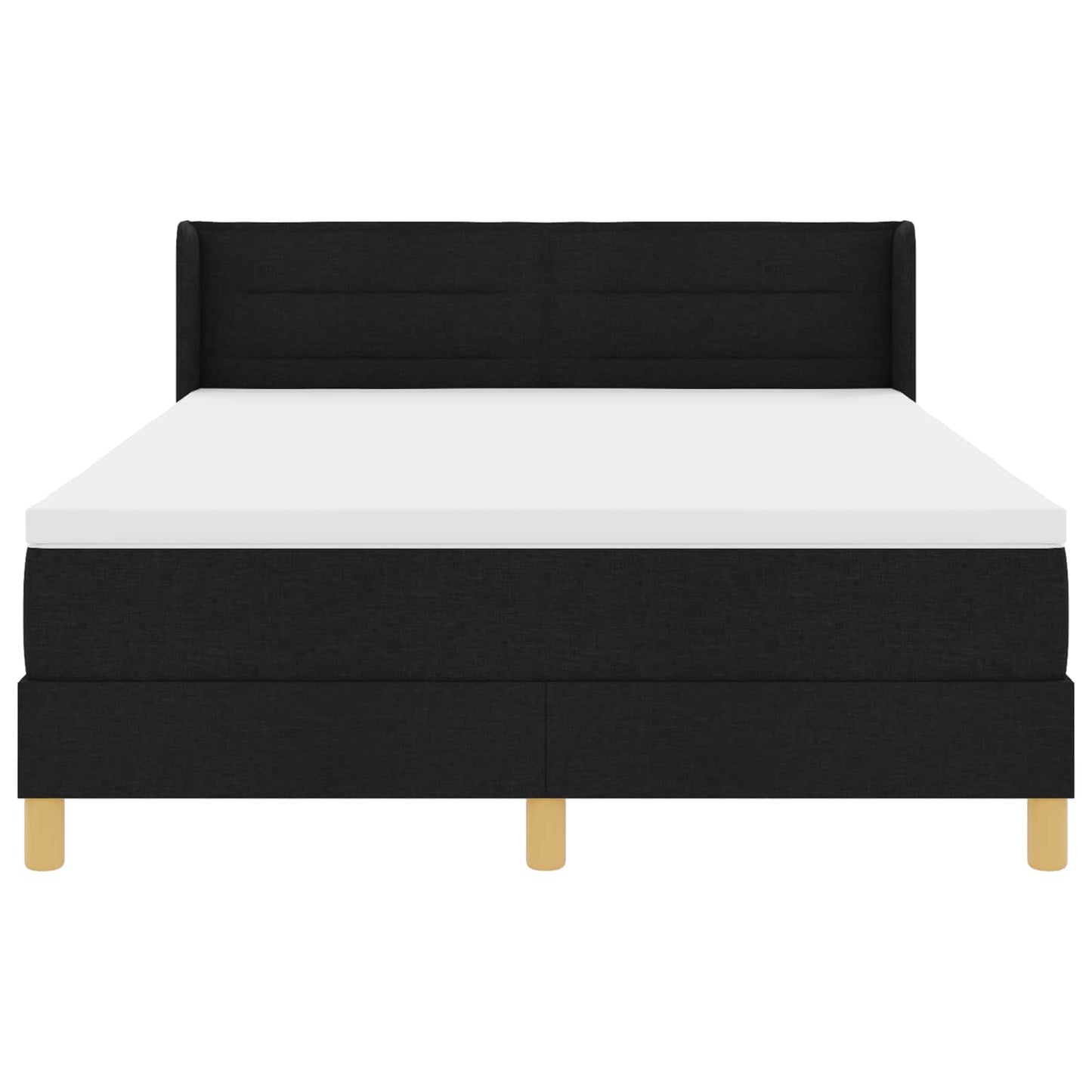 Letto a molle con materasso Nero 200 x 140 cm Tessuto | homemem39