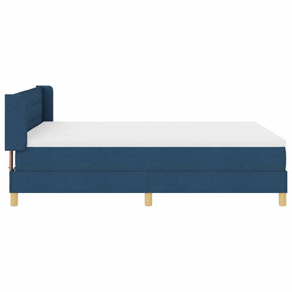 Letto a molle con materasso Blu 200 x 140 cm Tessuto | homemem39