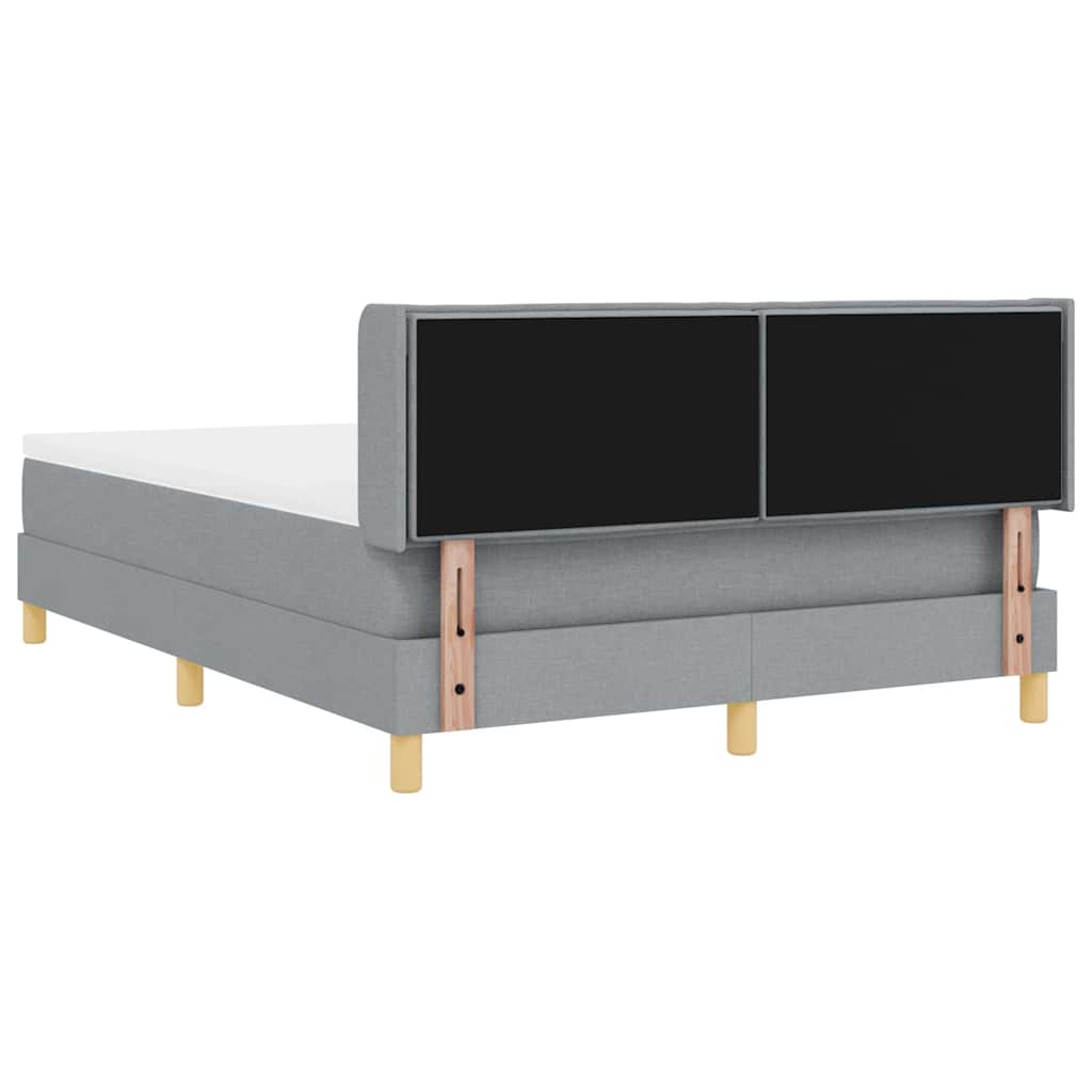 Letto a molle con materasso Grigio chiaro 200 x 160 cm Tessuto | homemem39