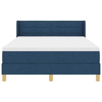 Letto a molle con materasso Blu 200 x 160 cm Tessuto | homemem39