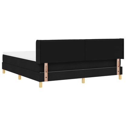Letto a molle con materasso Nero 200 x 180 cm Tessuto | homemem39