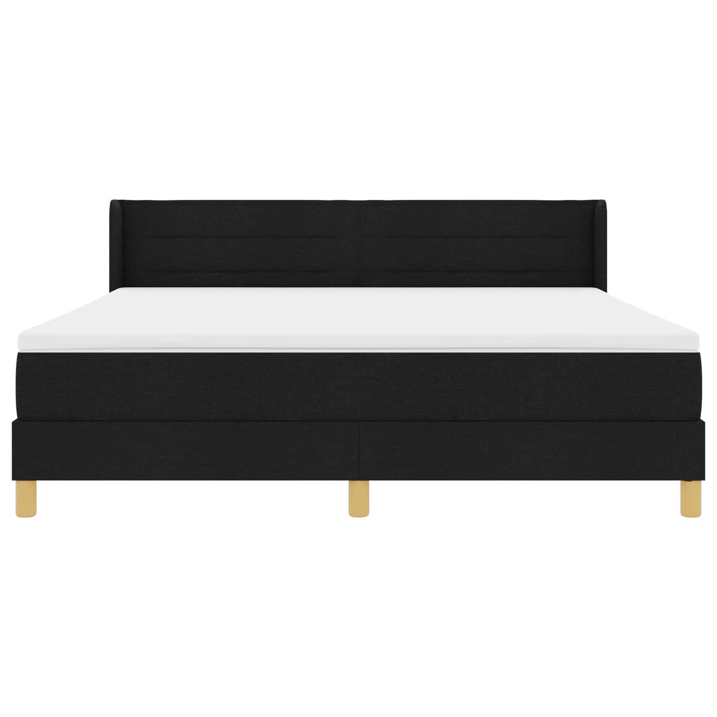 Letto a molle con materasso Nero 200 x 180 cm Tessuto | homemem39
