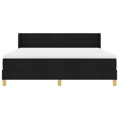 Letto a molle con materasso Nero 200 x 180 cm Tessuto | homemem39
