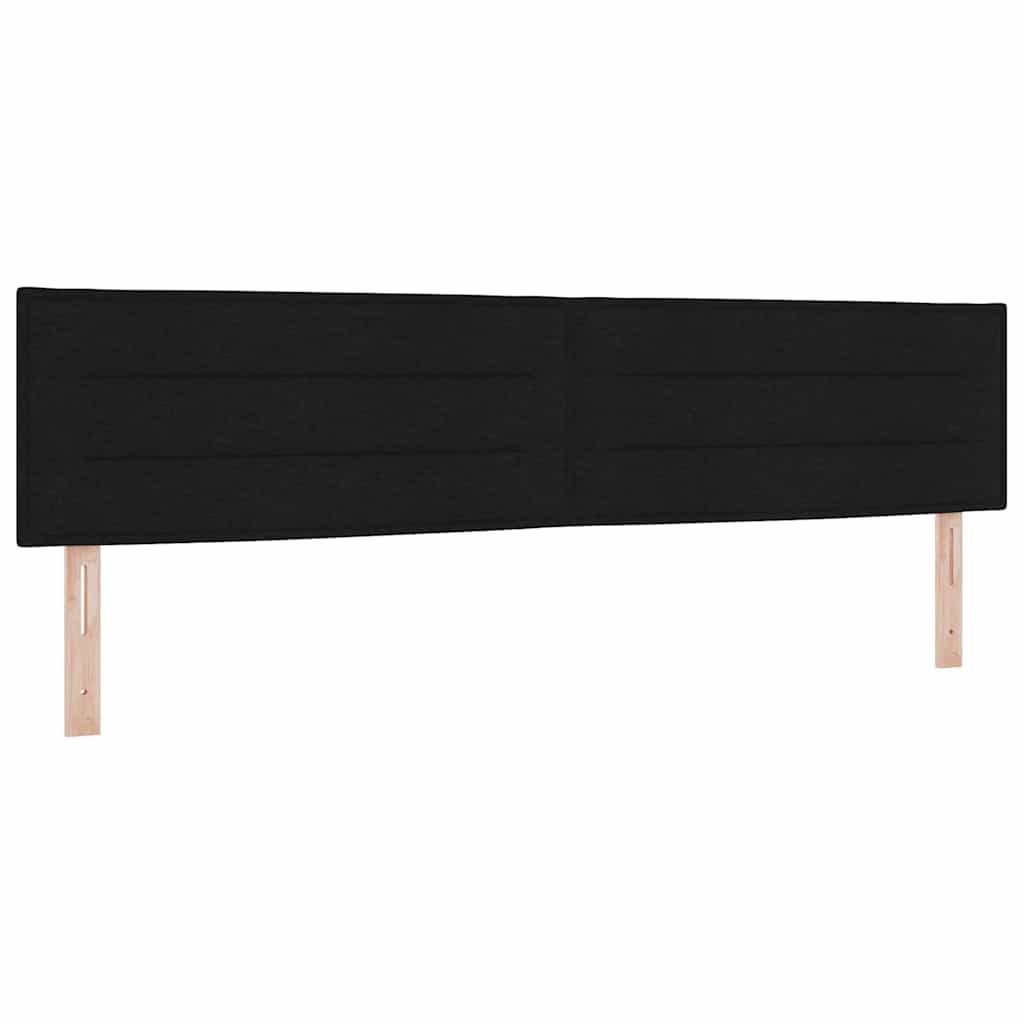 Letto a molle con materasso Nero 200 x 200 cm Tessuto | homemem39