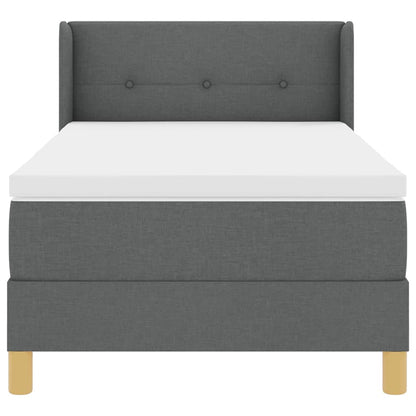 Letto a molle con materasso Grigio scuro 200 x 80 cm Tessuto | homemem39