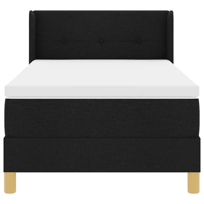 Letto a molle con materasso Nero 200 x 80 cm Tessuto | homemem39