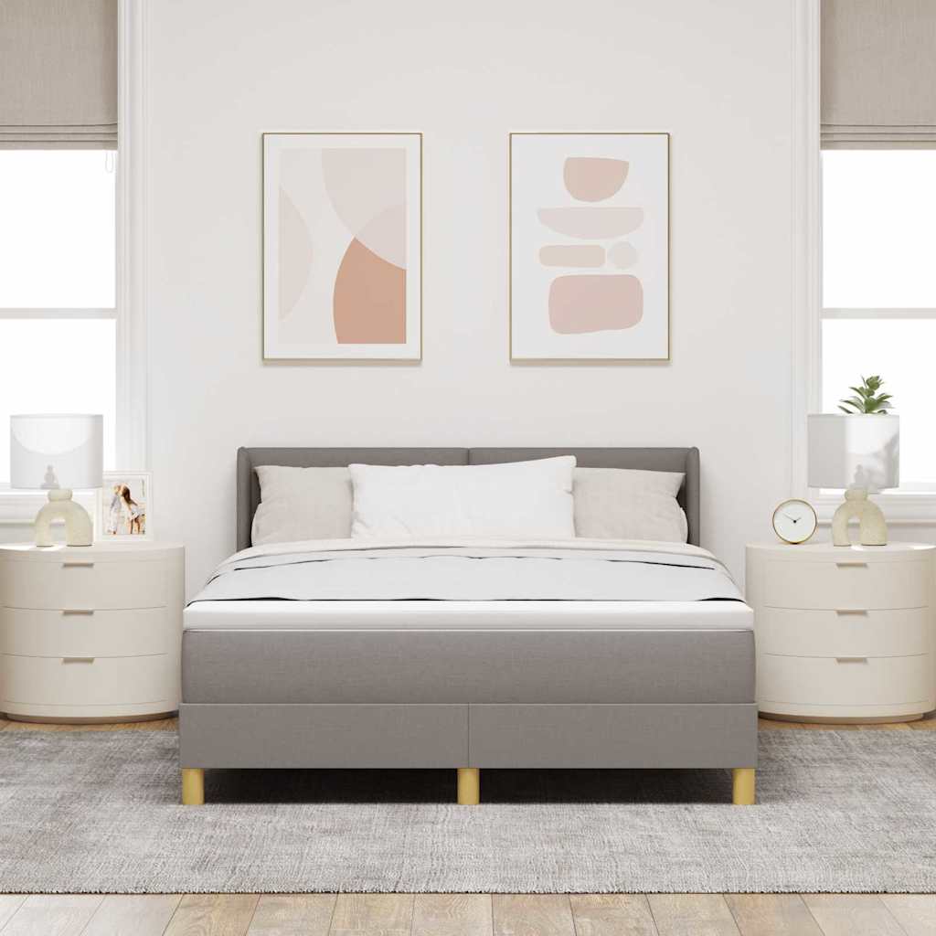 Letto a molle con testiera Talpa 190 x 140 cm Tessuto | homemem39