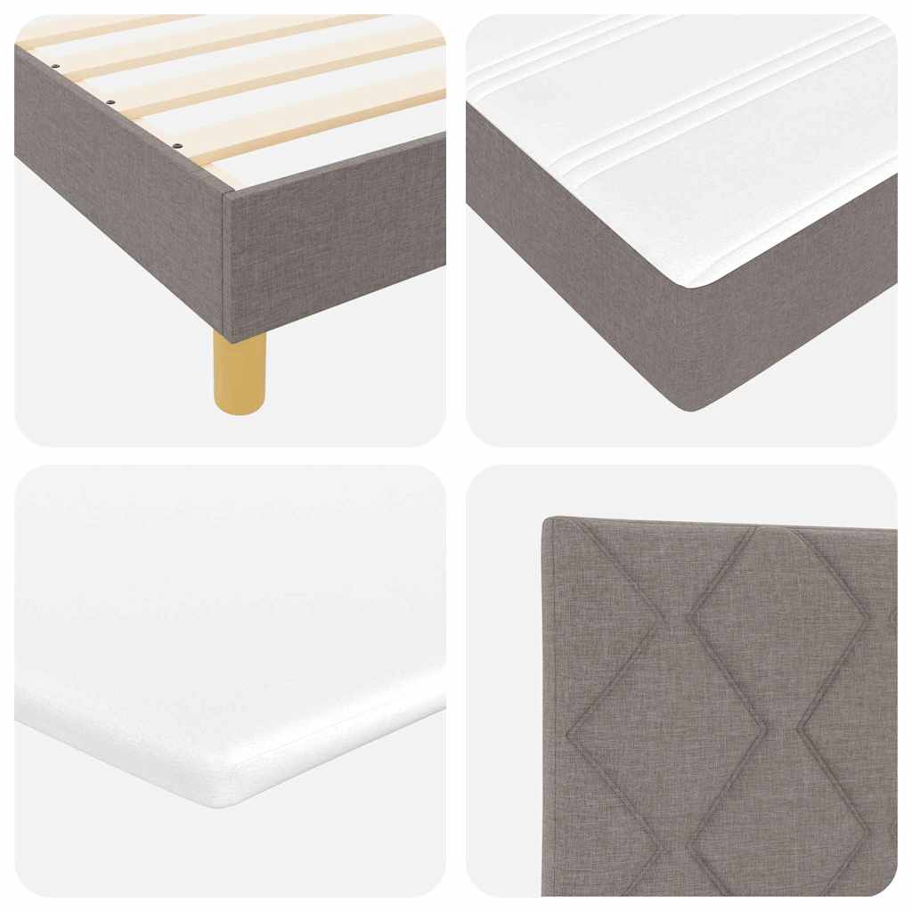 Letto a molle con testiera Talpa 200 x 160 cm Tessuto | homemem39