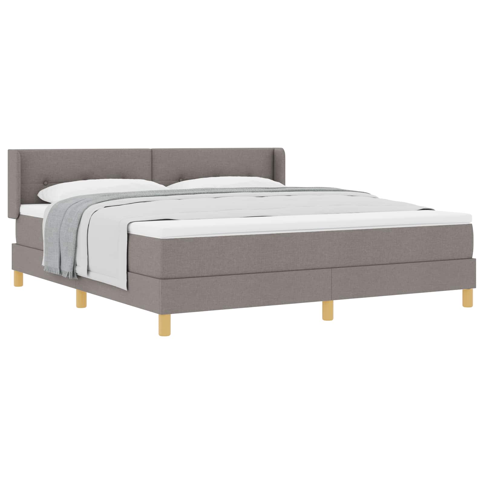 Letto a molle con testiera Talpa 200 x 180 cm Tessuto | homemem39