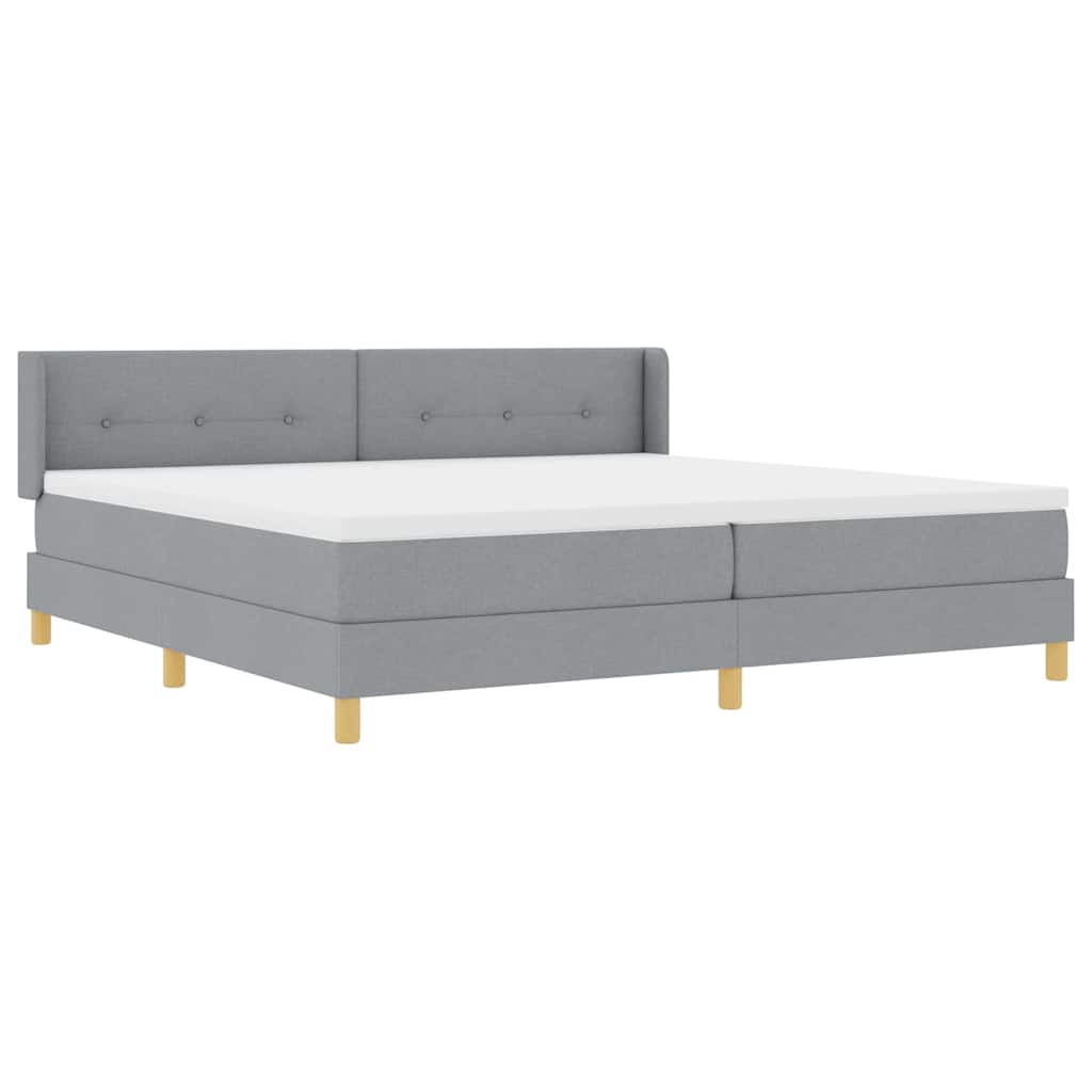 <strong>Letto a Molle< / strong> Grigio chiaro 200 x 200 cm