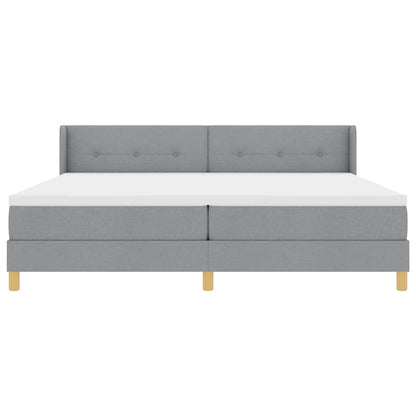 <strong>Letto a Molle< / strong> Grigio chiaro 200 x 200 cm