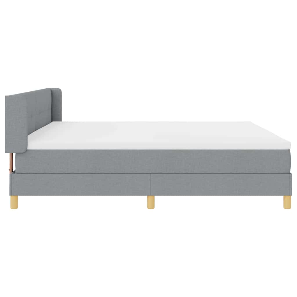 <strong>Letto a Molle< / strong> Grigio chiaro 200 x 200 cm