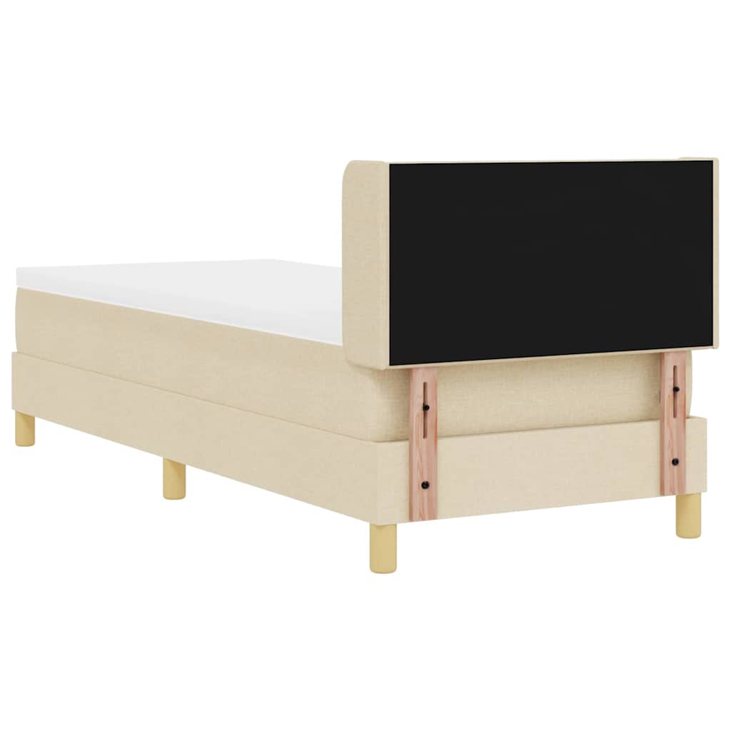 <strong>Letto a Molle< / strong> Crema 80 x 200 cm Tessuto - homemem39