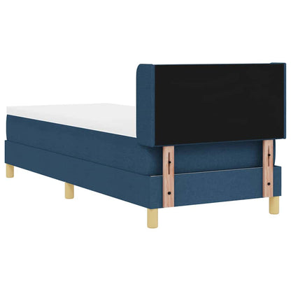 Letto a molle con testiera Blu 200 x 80 cm Tessuto | homemem39