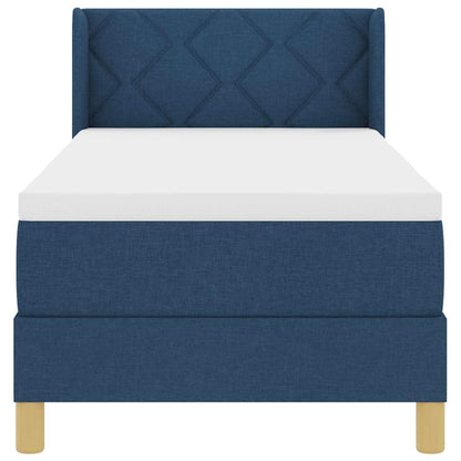 <strong>Letto a Molle< / strong> Blu 80 x 200 cm Tessuto