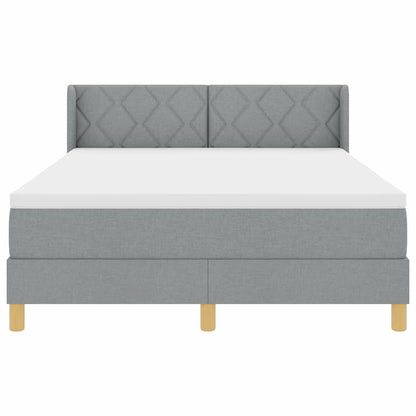 <strong>Letto a Molle< / strong> Grigio chiaro 140 x 200 cm