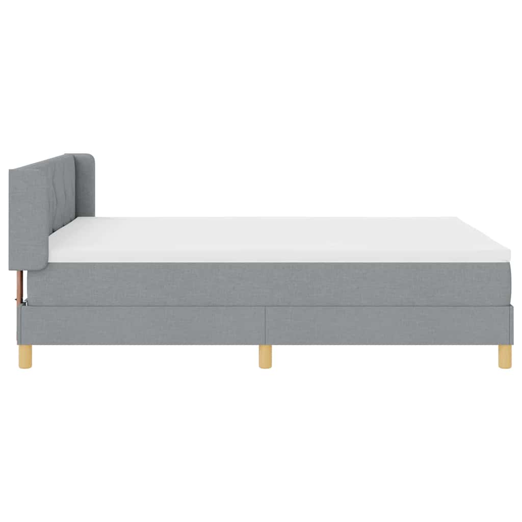 <strong>Letto a Molle< / strong> Grigio chiaro 140 x 200 cm