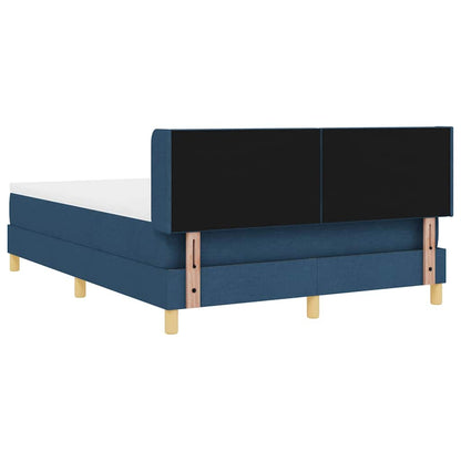 Letto a molle con cuscino con testiera Blu 200 x 140 cm Tessuto | homemem39