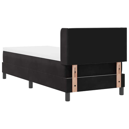 Letto a molle con testiera Nero 200 x 80 cm Velluto | homemem39