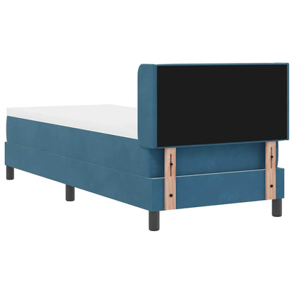 Letto a molle con testiera Blu Scuro 200 x 80 cm Velluto | homemem39