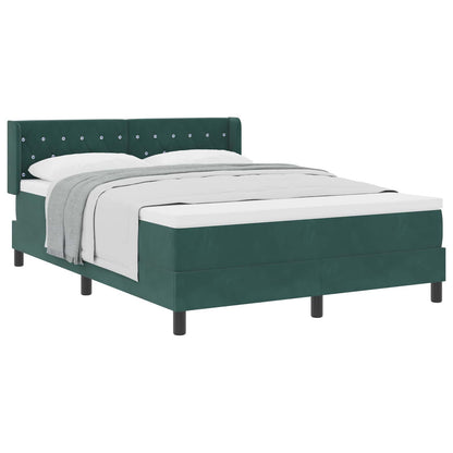 Letto a molle con testiera Verde Scuro 190 x 140 cm Velluto | homemem39