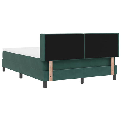 Letto a molle con testiera Verde Scuro 200 x 140 cm Velluto | homemem39