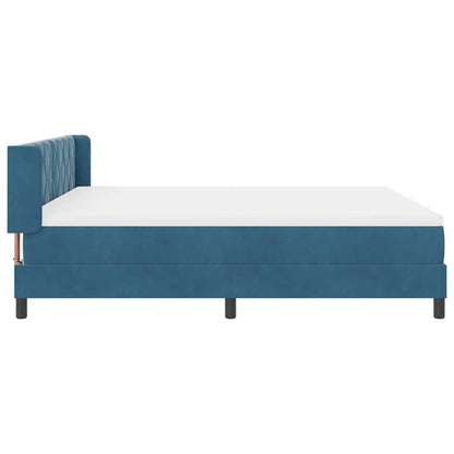 Letto a molle con testiera Blu Scuro 200 x 180 cm Velluto | homemem39