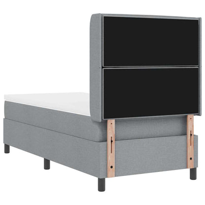 Letto a molle con materasso Grigio chiaro 200 x 100 cm Tessuto | homemem39