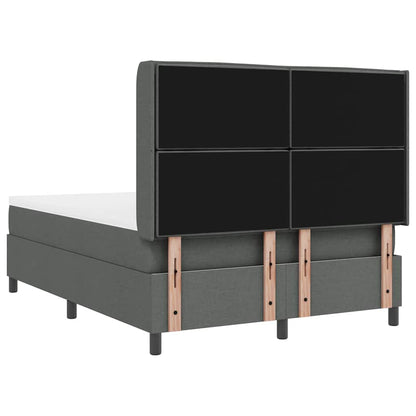 Letto a molle con materasso Grigio scuro 200 x 140 cm Tessuto | homemem39