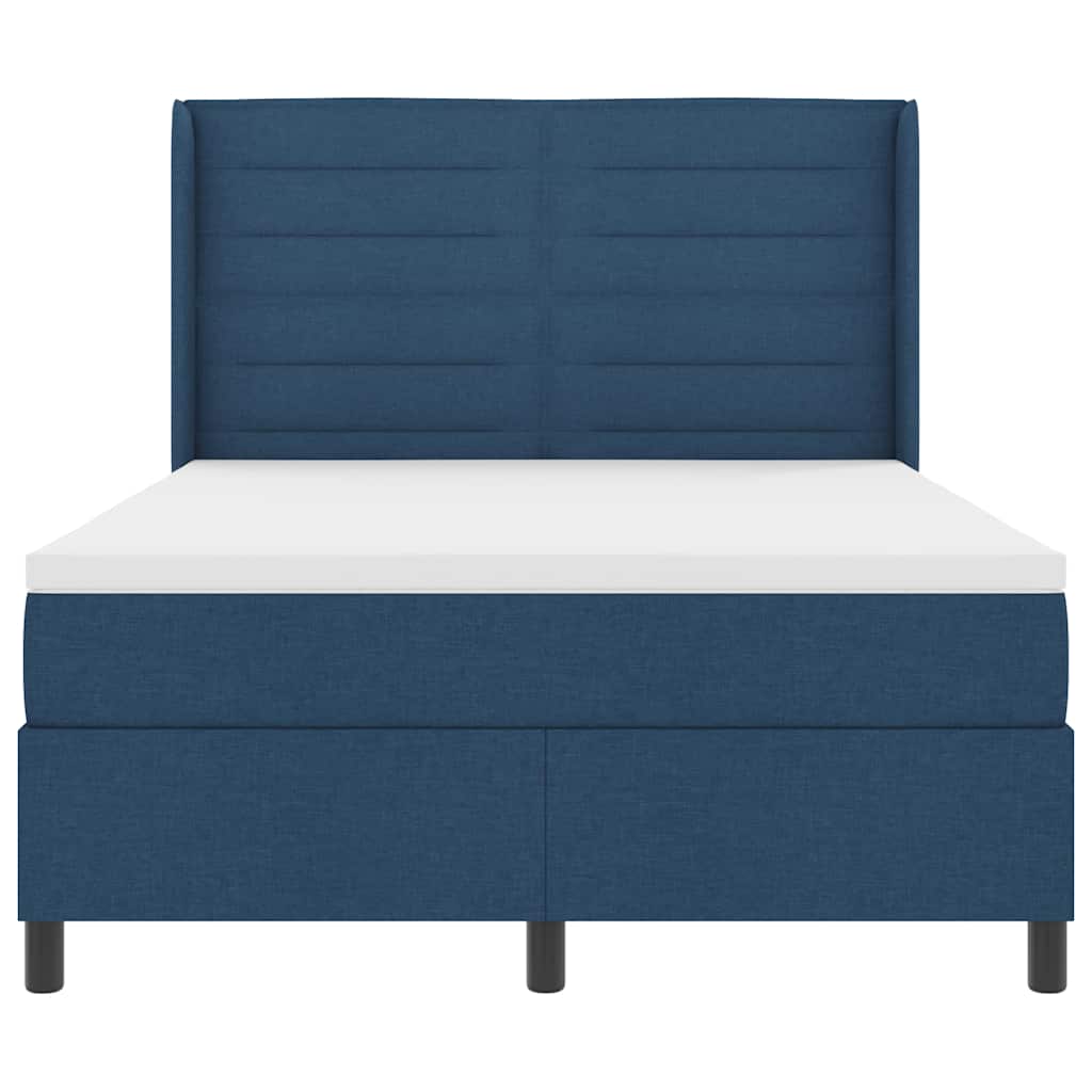 Letto a molle con materasso Blu 200 x 140 cm Tessuto | homemem39