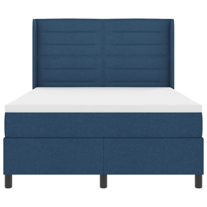 Letto a molle con materasso Blu 200 x 140 cm Tessuto | homemem39