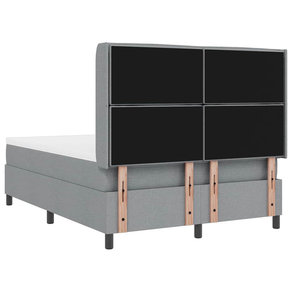 Letto a molle con materasso Grigio chiaro 200 x 160 cm Tessuto | homemem39