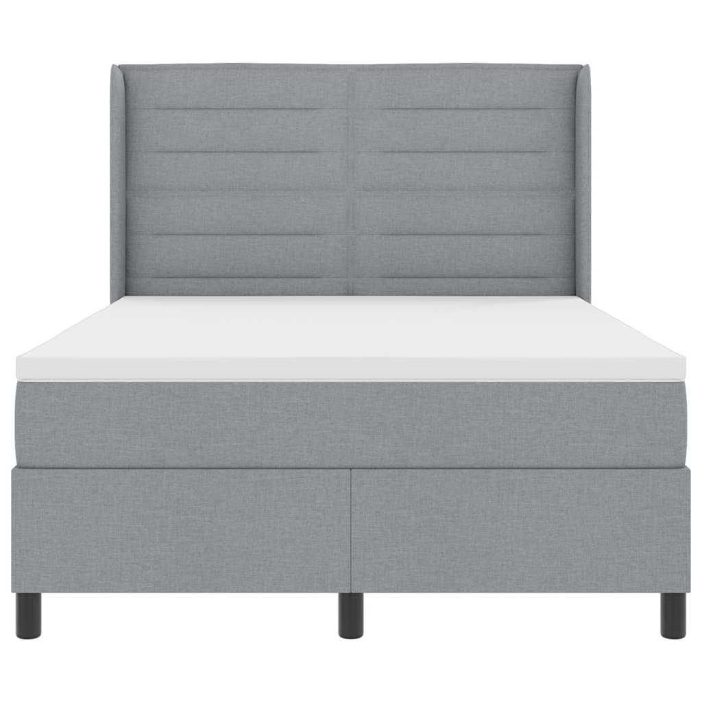 Letto a molle con materasso Grigio chiaro 200 x 160 cm Tessuto | homemem39