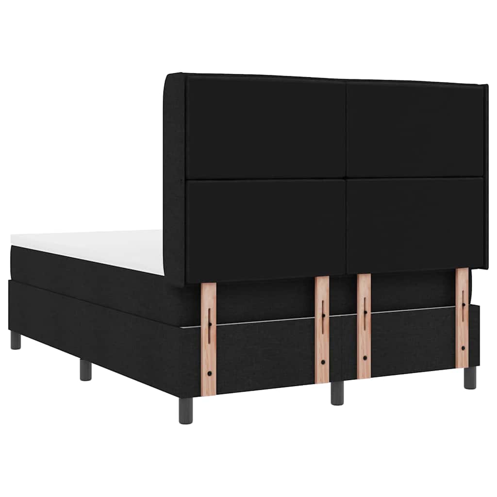 Letto a molle con materasso Nero 200 x 160 cm Tessuto | homemem39