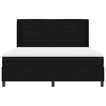 Letto a molle con materasso Nero 200 x 180 cm Tessuto | homemem39