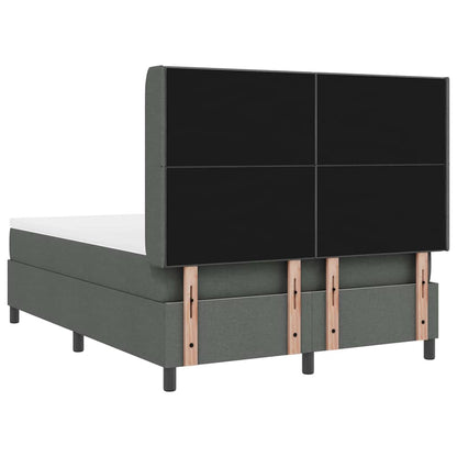 Letto a molle con cuscino Grigio scuro 200 x 140 cm Tessuto | homemem39