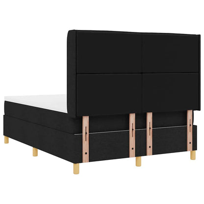 Letto a molle con materasso Nero 140 x 200 cm Tessuto | homemem39